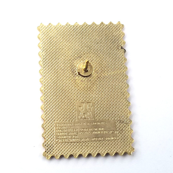 VTG Madonna and Child Baby Jesus USPS Christmas Postage Stamp Pin Religious JG&A - Picture 4 of 4